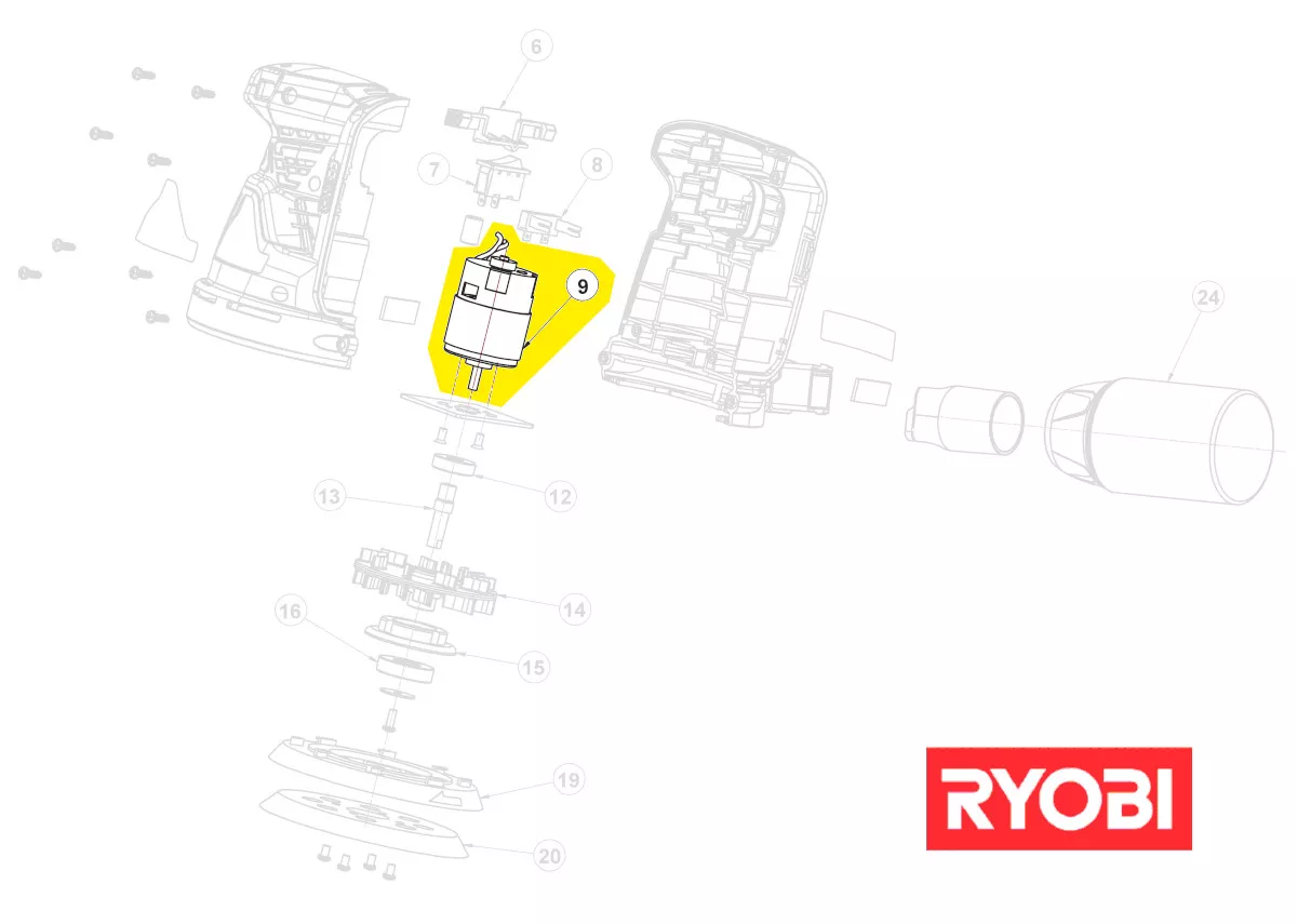 Moteur réf. 5131033558 Ryobi